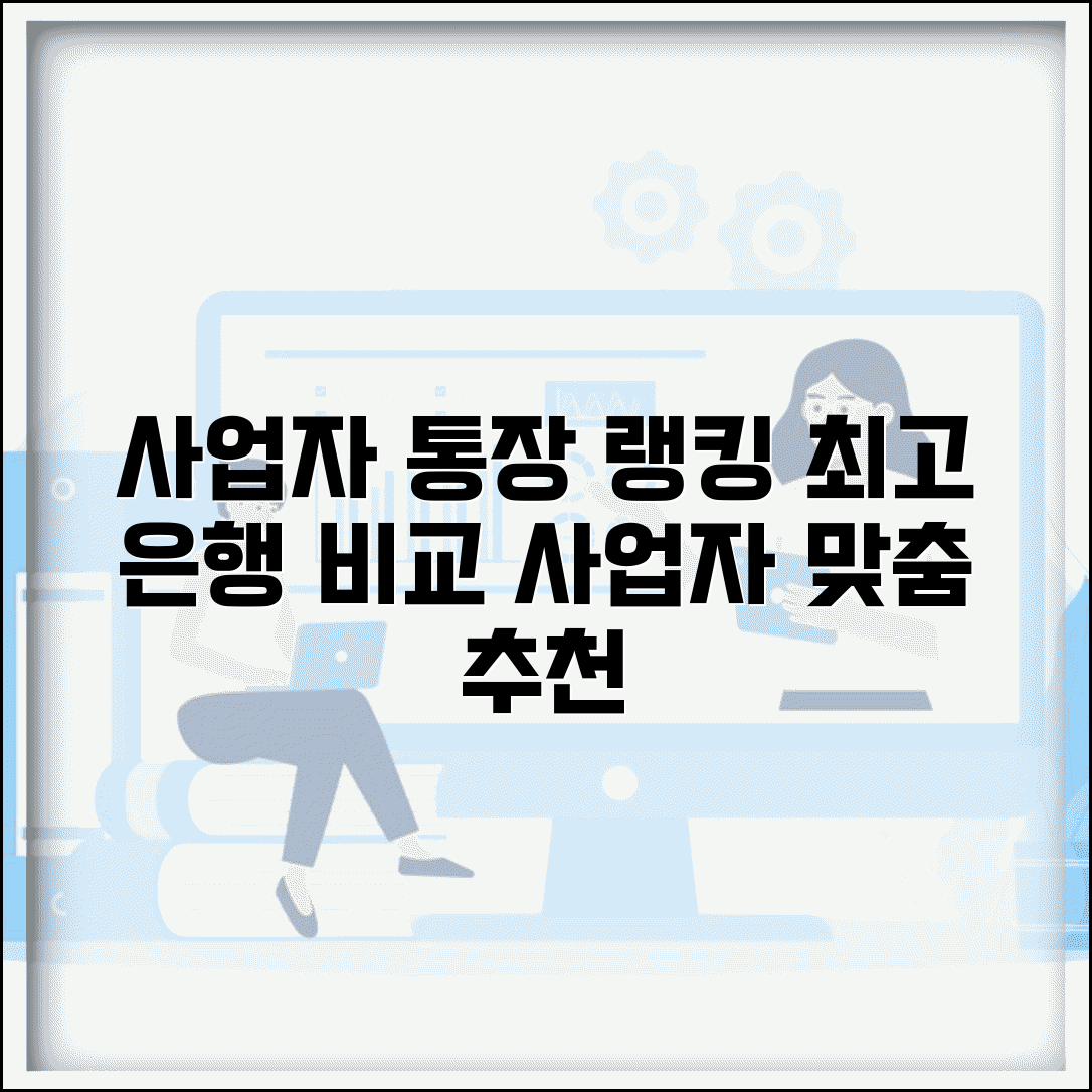 사업자 통장 은행 순위 추천 | 사업자 친화적 은행 완벽 비교