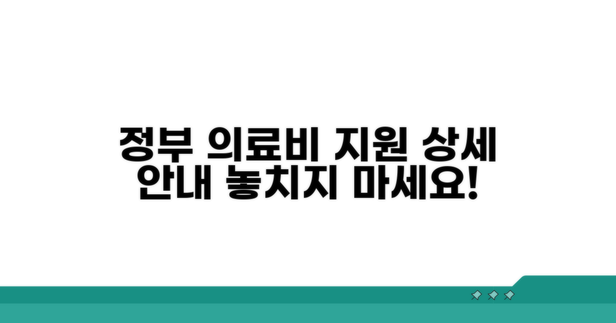 정부 의료비 지원 상세 안내