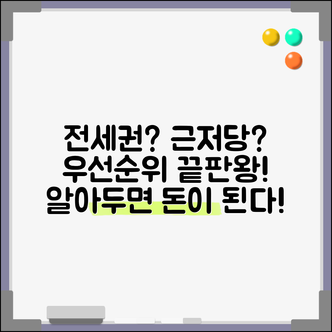 전세권부 근저당권 효력 | 전세권과 근저당권 우선순위