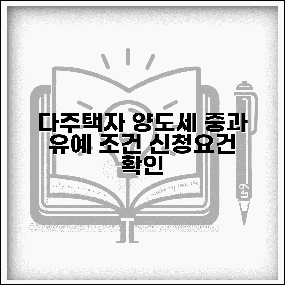 양도세 중과 유예 조건 | 다주택자 중과세 유예 신청과 요건