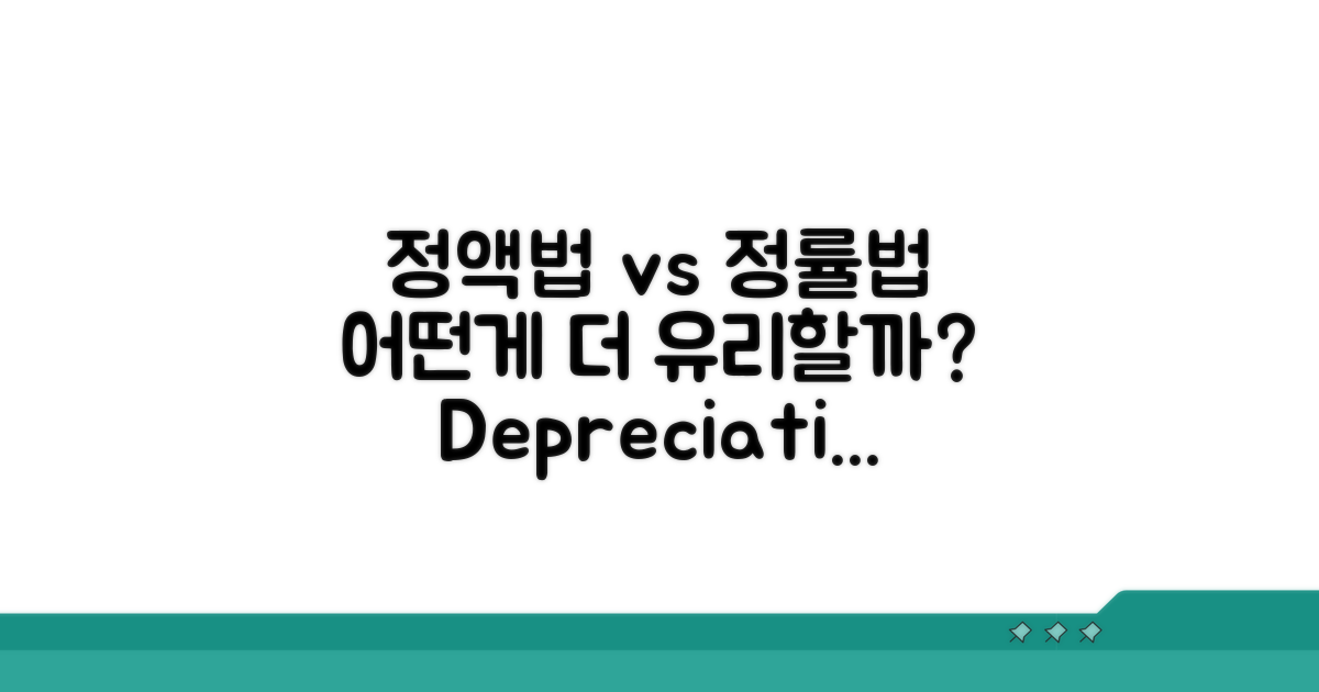 정액법 vs 정률법 비교