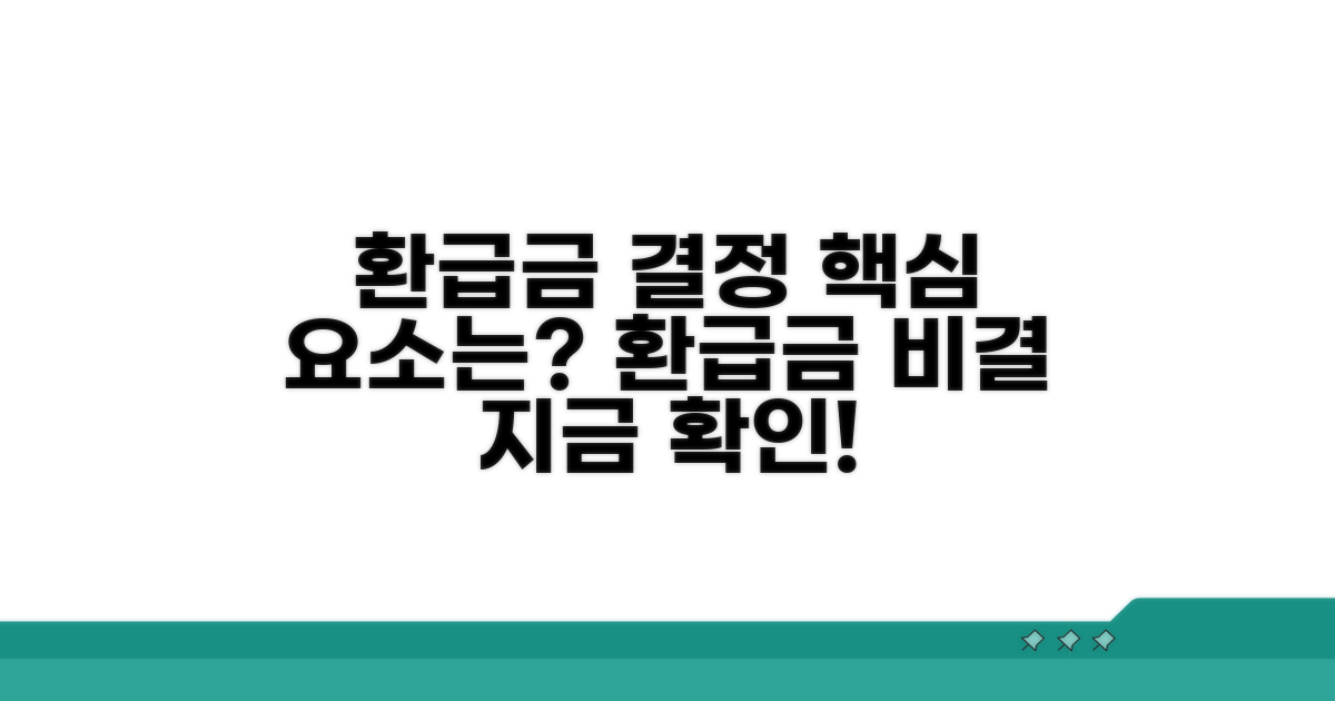 어떤 요소들이 환급금을 결정할까?