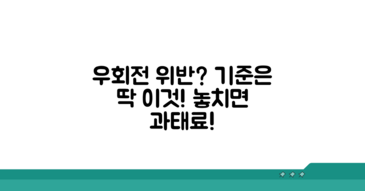 우회전 위반 단속 기준은?