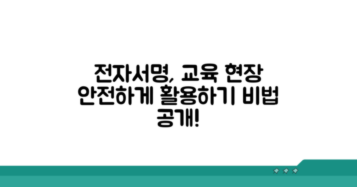안전한 전자서명, 교육 현장 활용법