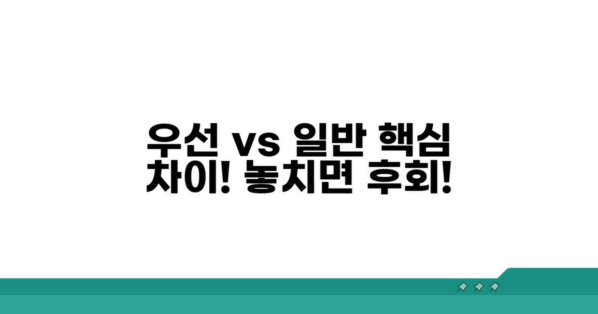 우선공급과 일반공급, 이렇게 달라요