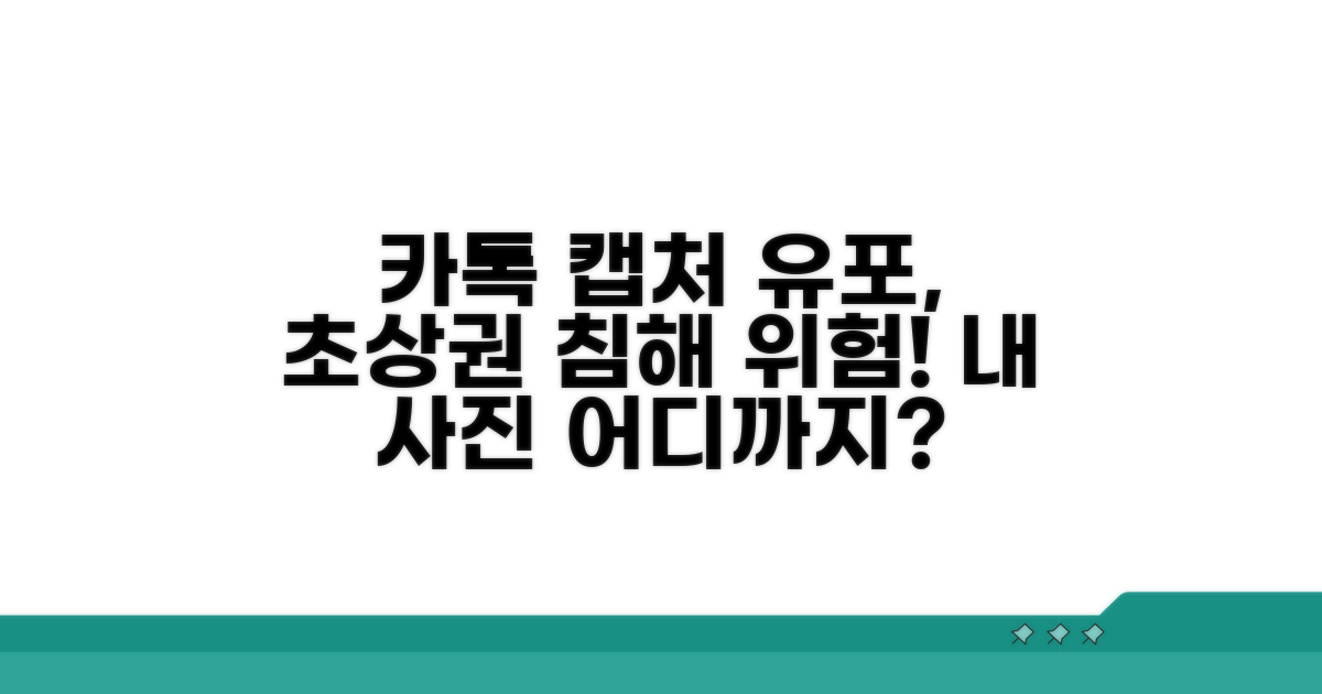 카톡 캡처 유포, 초상권 침해 상황 분석