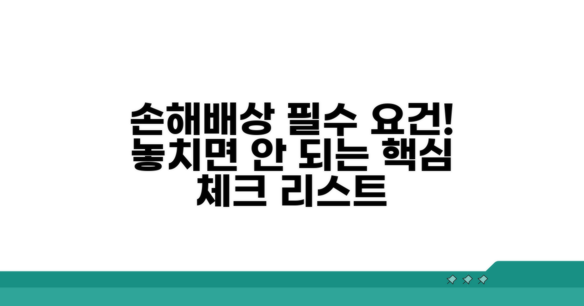 손해배상 청구, 필요한 법적 요건 확인