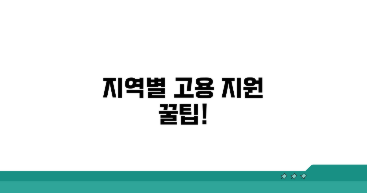 지역별 고용 지원 정책 안내