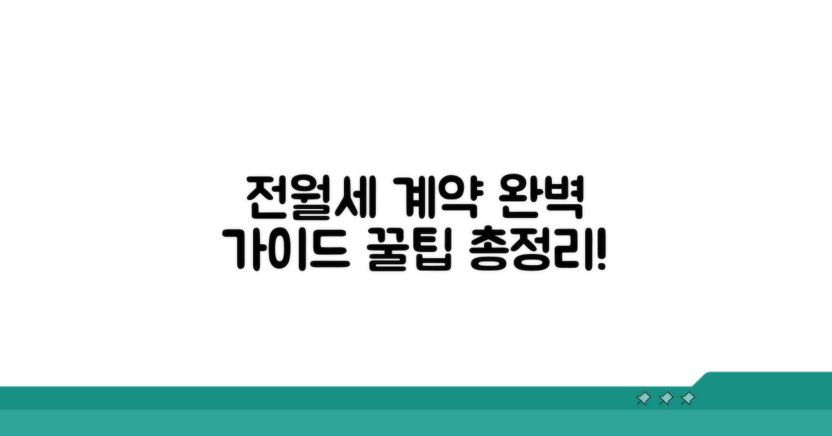 전세 월세 계약서 작성 가이드