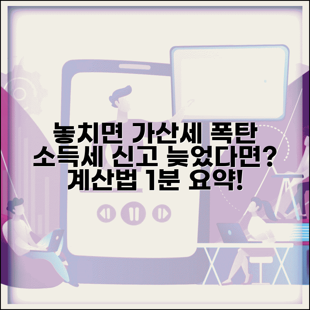 소득세 신고 기한 경과 가산세 계산 방법