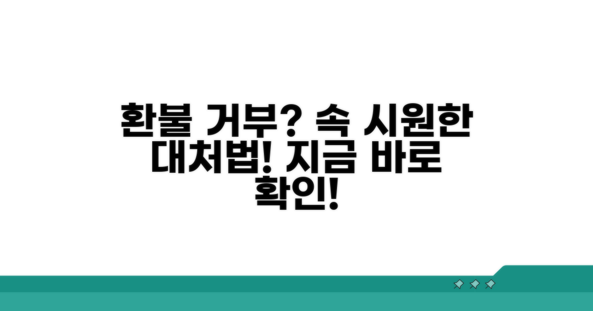 환불 거부 시 대처법 알아보기