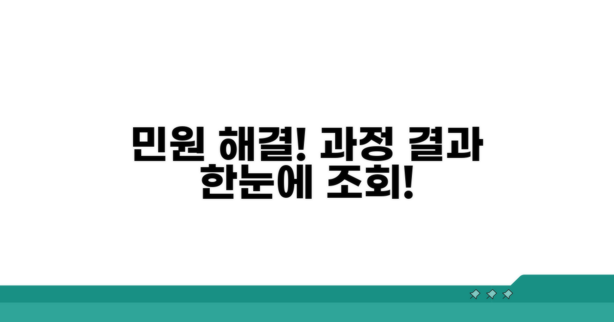 민원 처리 과정과 결과 조회법