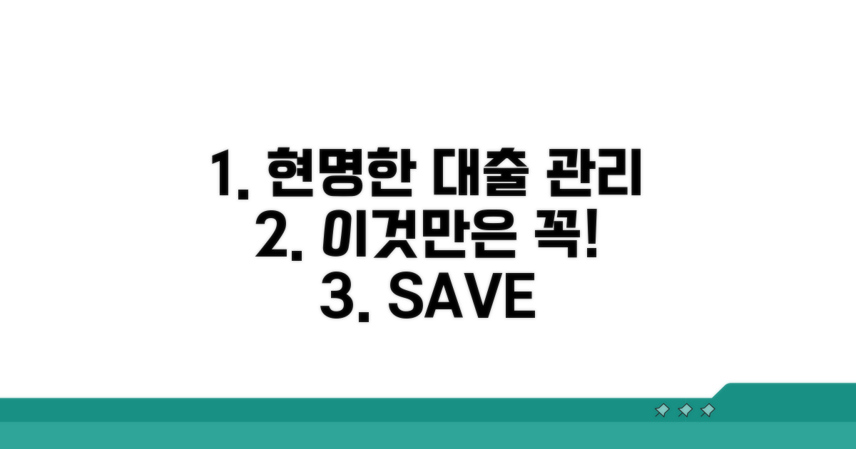현명한 대출 관리, 이것만은 꼭!