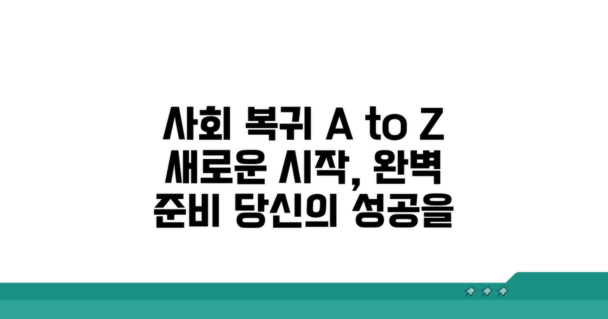 사회복귀 준비 지원 프로그램