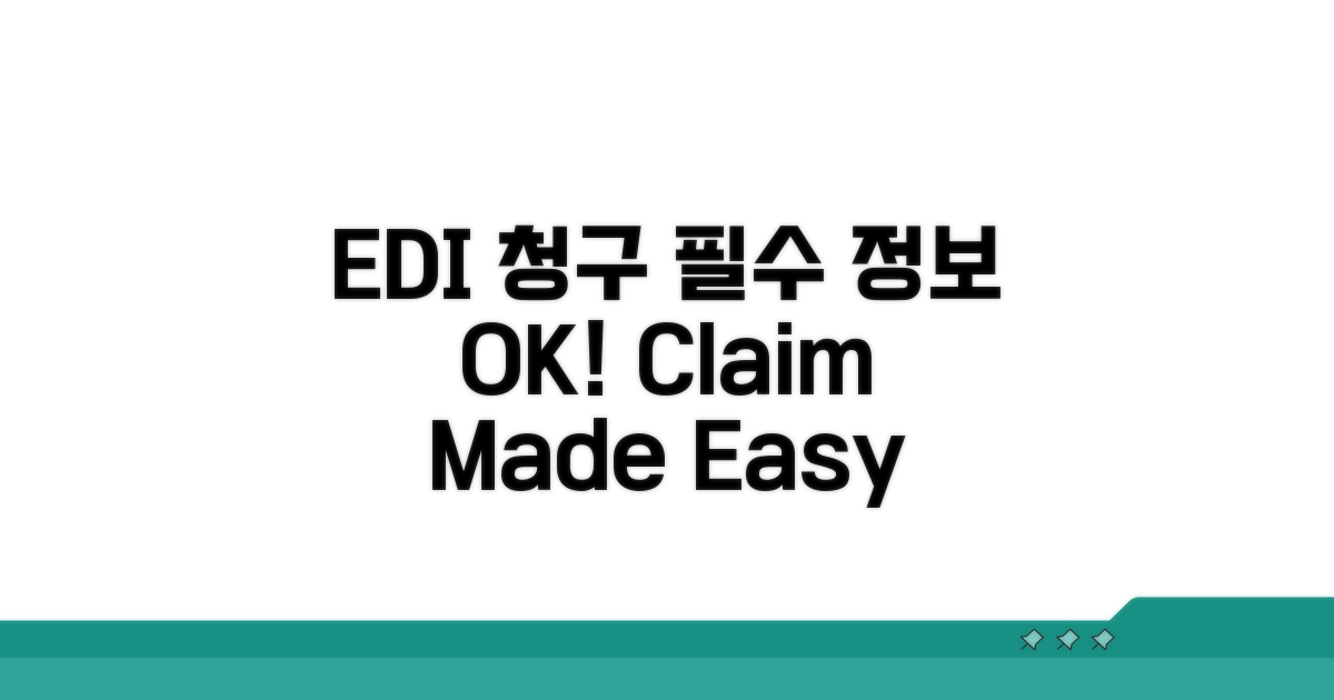 EDI 청구, 이것만은 꼭 알자