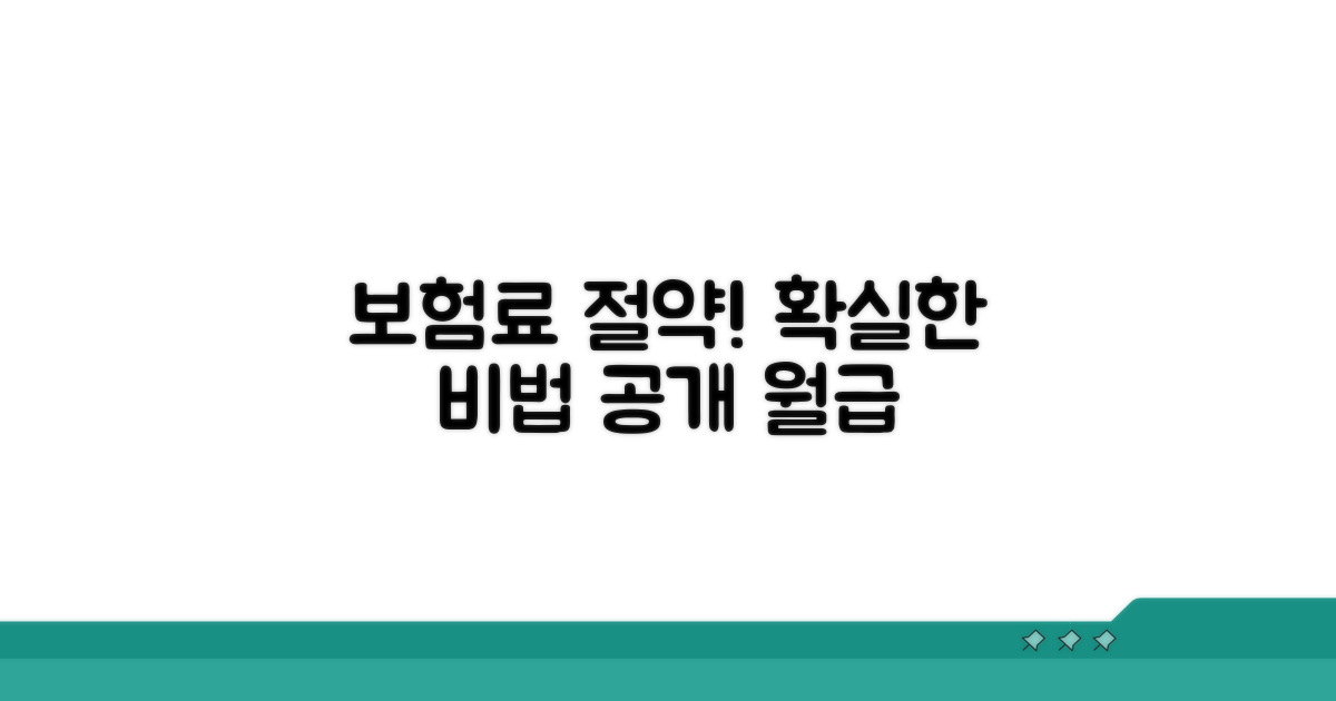보험료 절약하는 확실한 방법