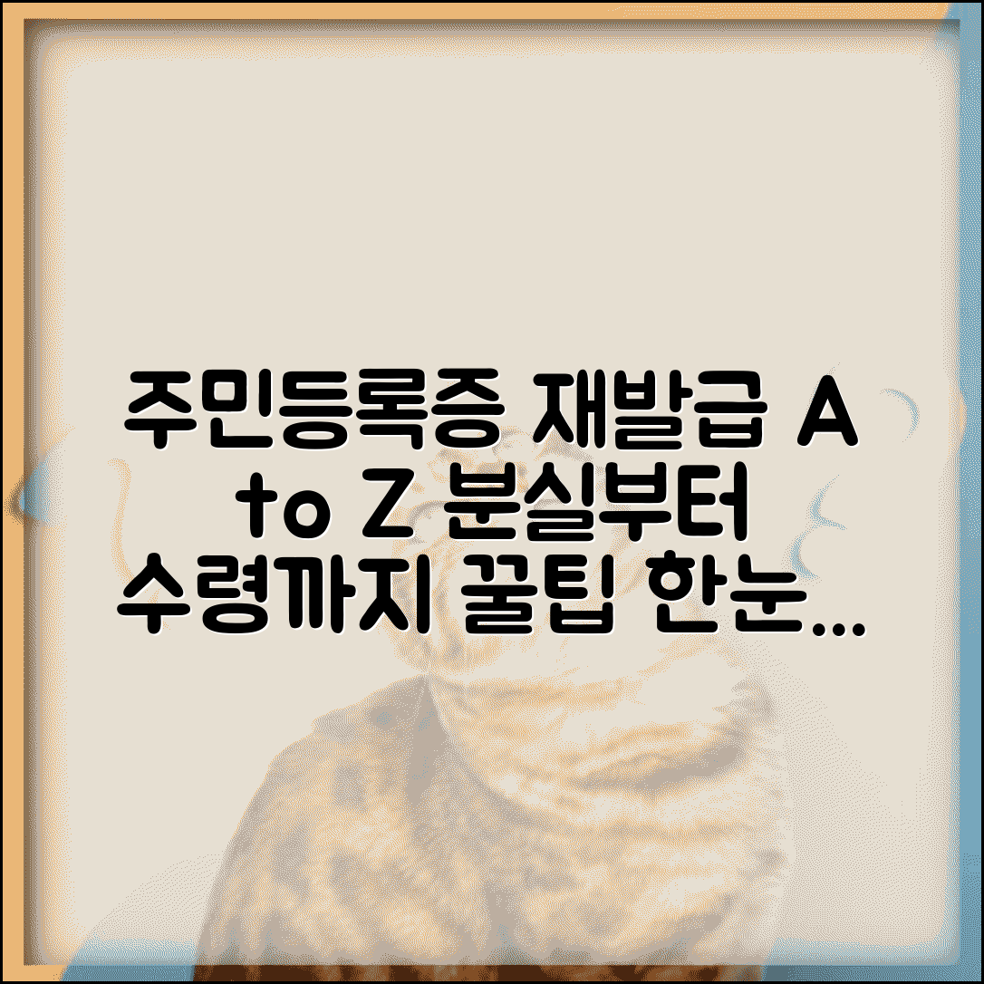 주민등록증 재발급 방법 완벽정리 | 분실 신고부터 수령까지 절차 총정리