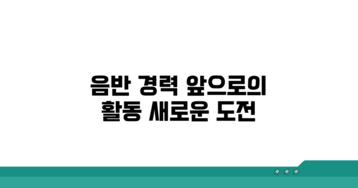 음반 활동 경력 및 앞으로의 활동