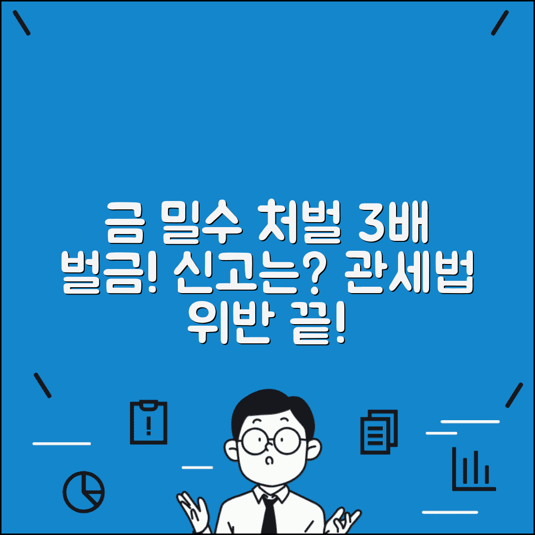 금 밀수 처벌 관세법 위반 | 금 밀수입 3배 벌금, 처벌 수위와 신고 방법 총정리