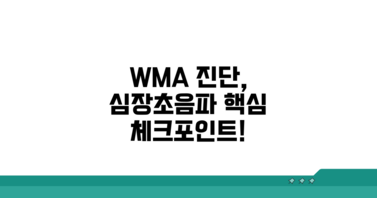 WMA 진단, 심장초음파 핵심 체크