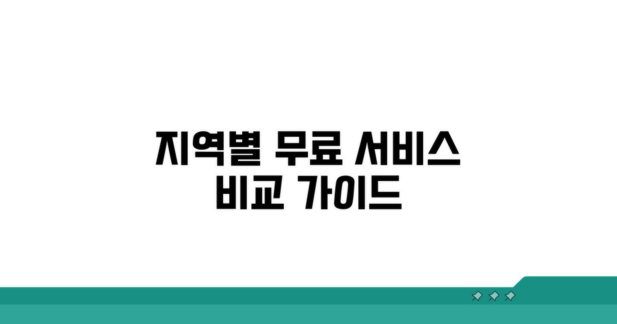 지역별 무료 처리 서비스 비교