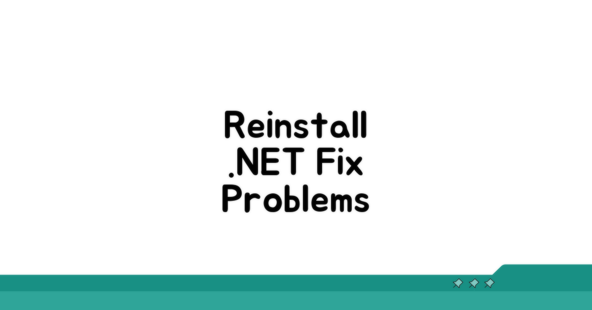 .NET Framework 재설치 절차