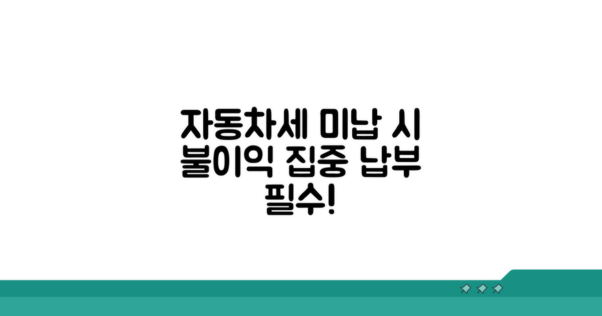 자동차세 미납 시 불이익