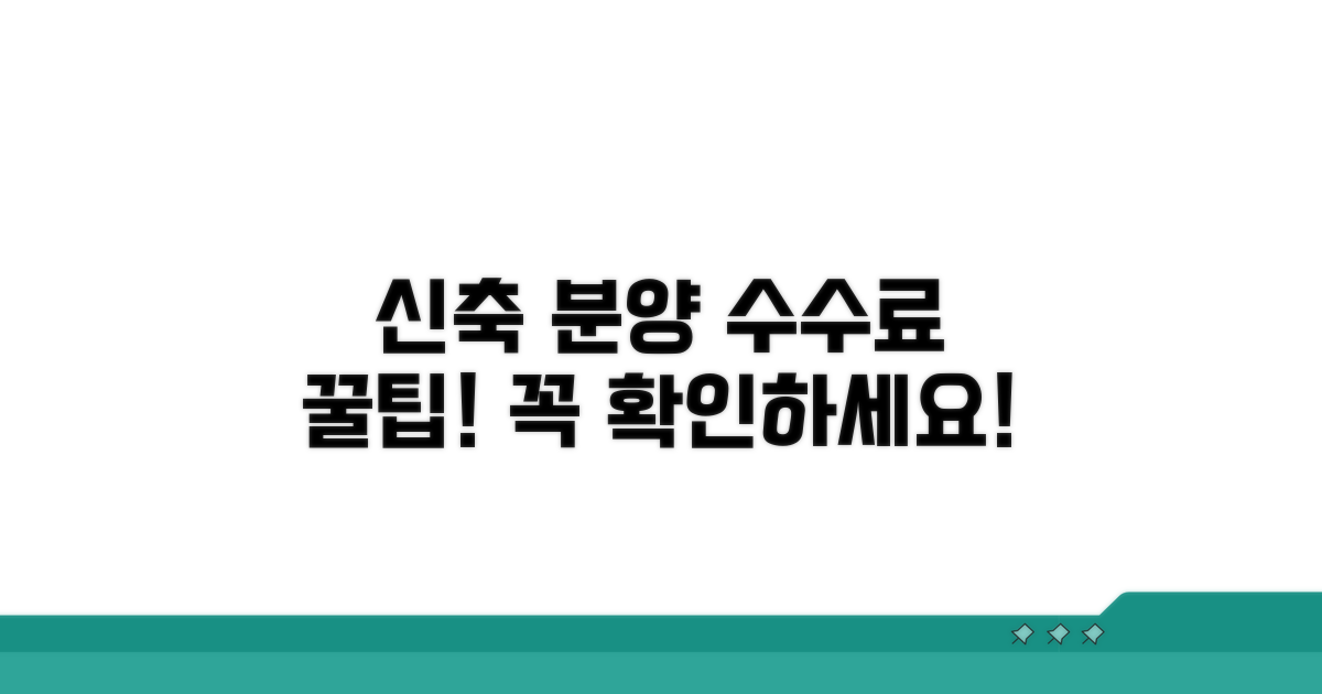 신축 분양 수수료 알아보기