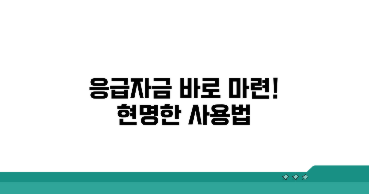 응급자금 확보와 현명한 사용법