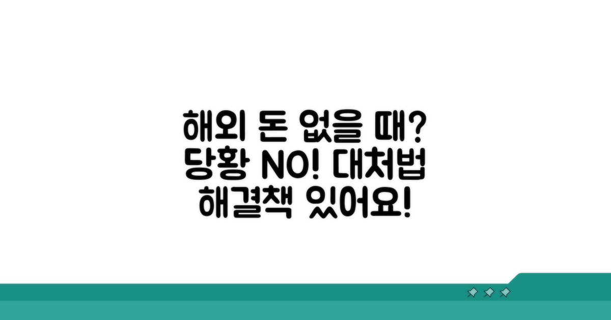 해외에서 돈 떨어졌을 때 대처법