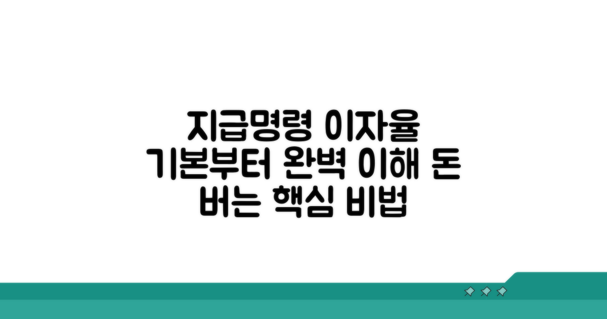 지급명령 법정이자율 기본 이해