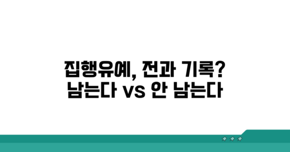 집행유예 전과 기록 남을까?