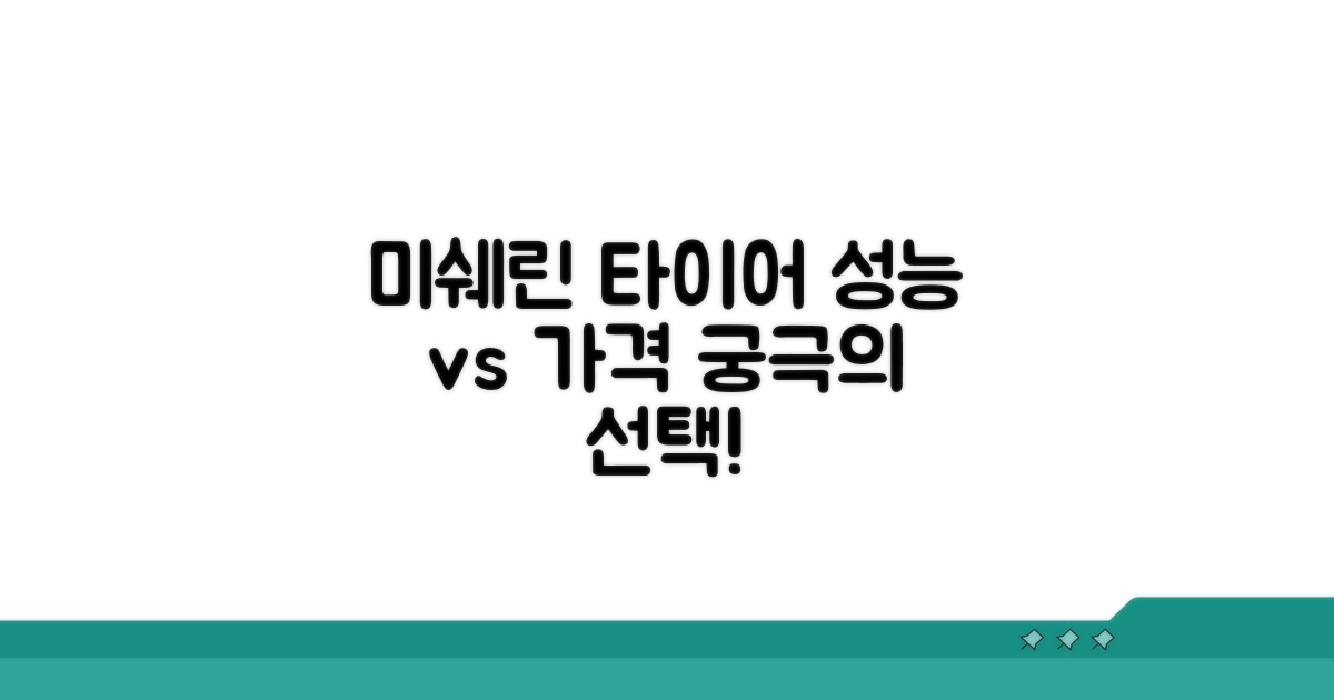 미쉐린 타이어 성능과 가격