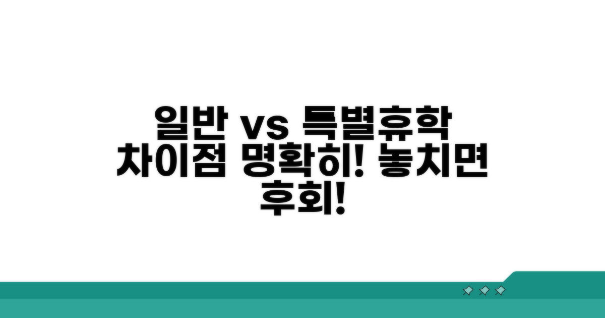 일반 vs 특별휴학, 무엇이 다를까?