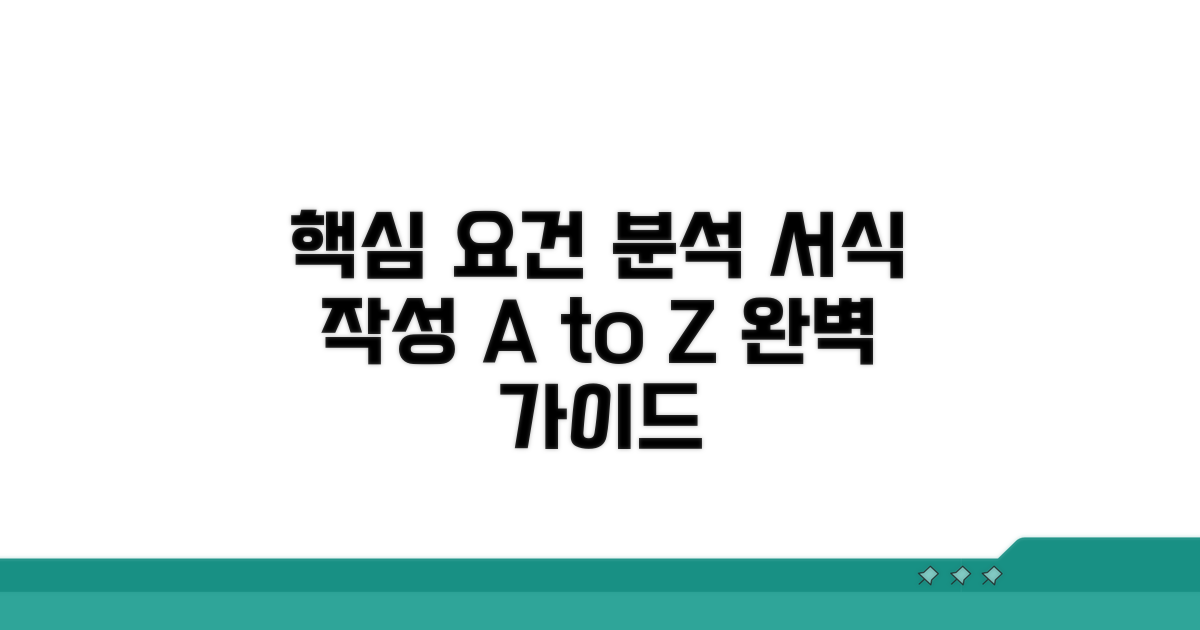 서식 작성 시 핵심 요건 분석