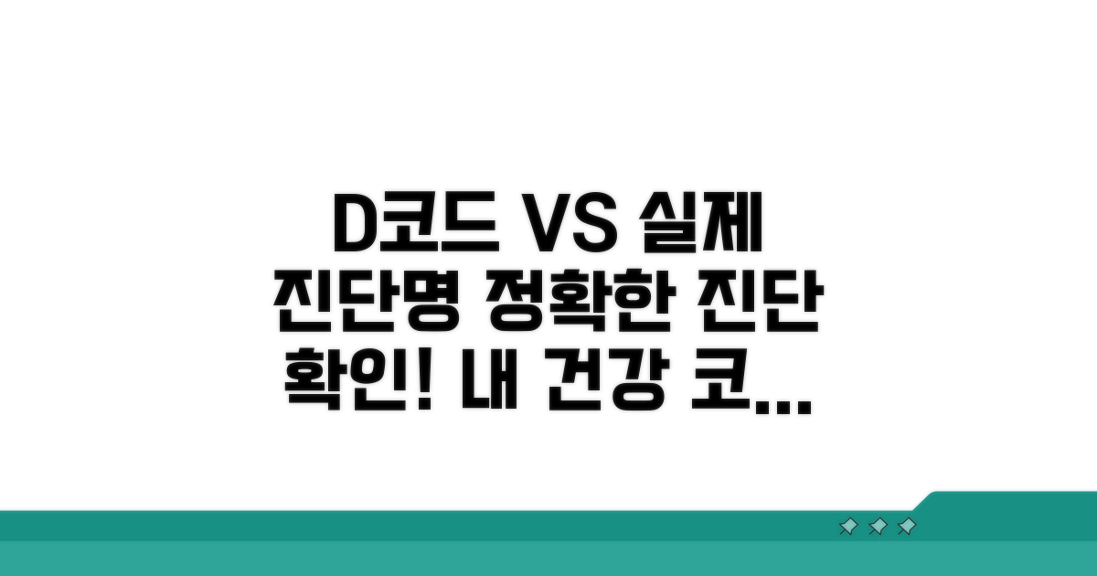 D코드, 실제 진단명과 비교하기