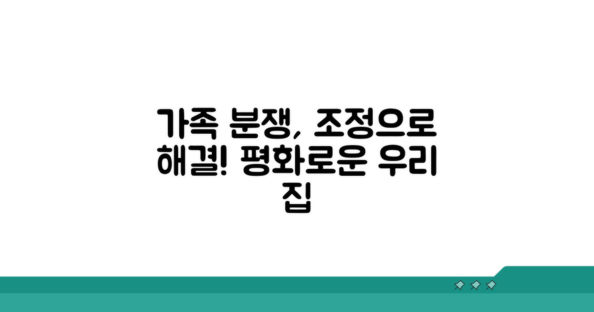 가족 분쟁, 조정으로 해결하는 법
