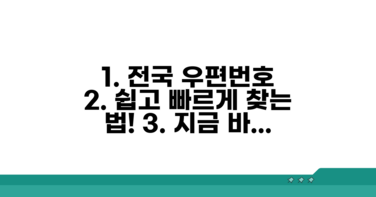 전국 우편번호 쉽고 빠르게 찾기