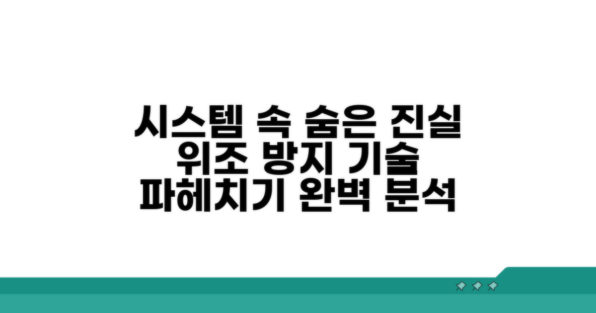 공식 시스템, 위조 방지 기능 완벽 분석