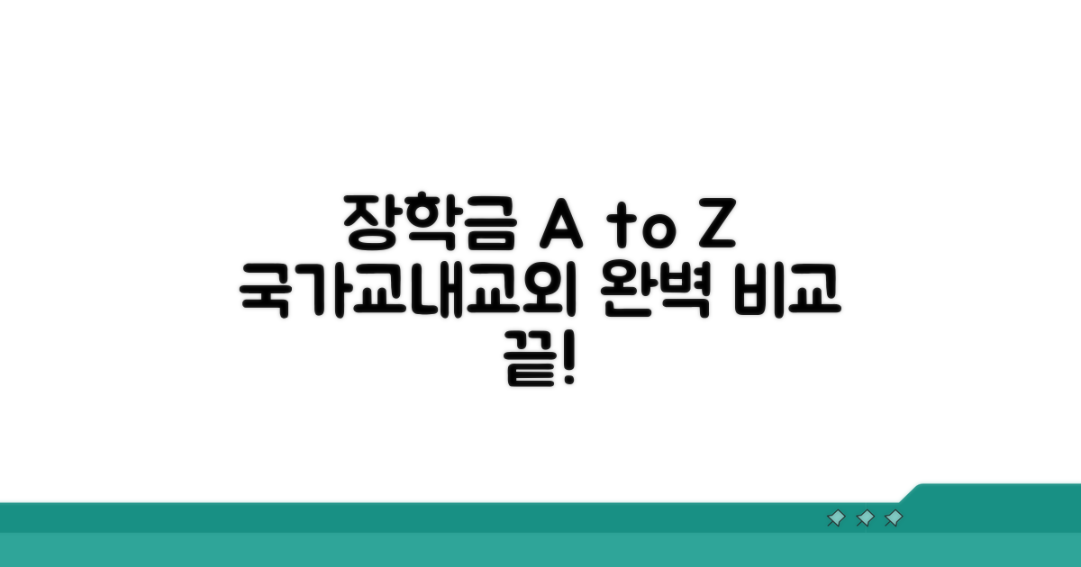 국가, 교내, 교외 장학금 종류별 완벽 비교