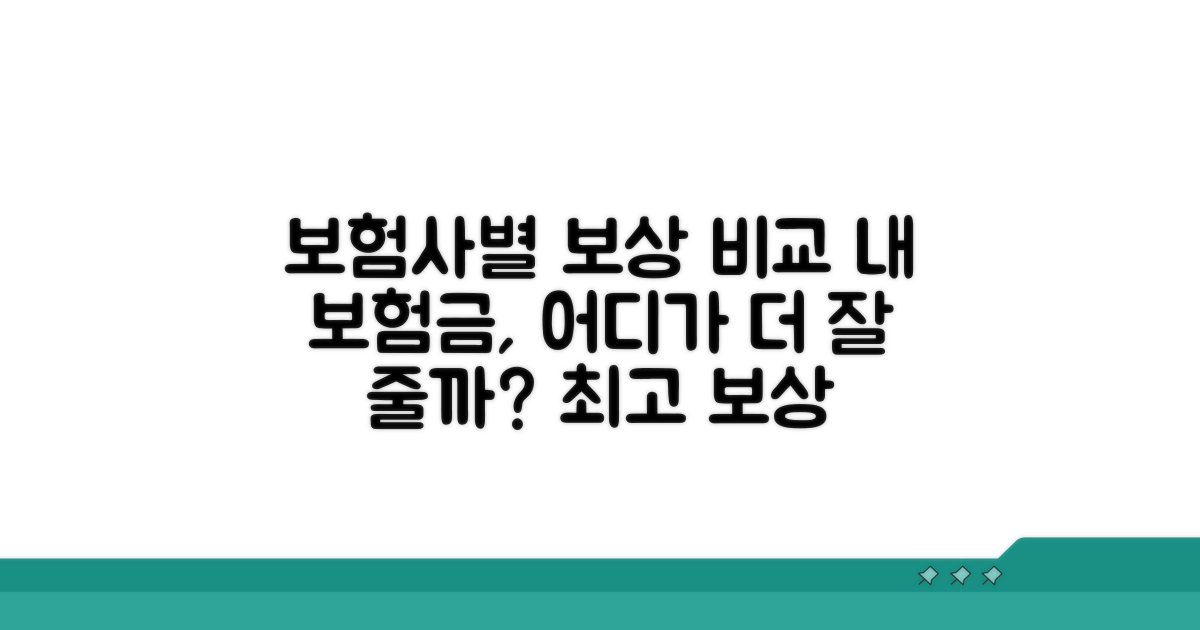 보험사별 보상 여부 비교 가이드