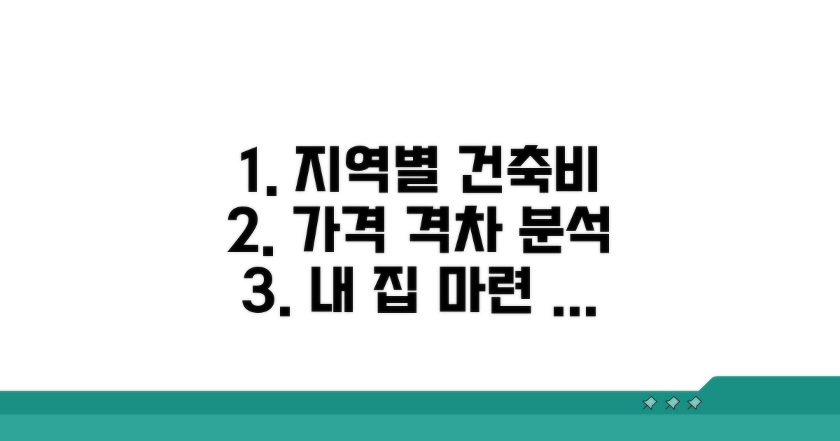 지역별 건축비 차이 분석