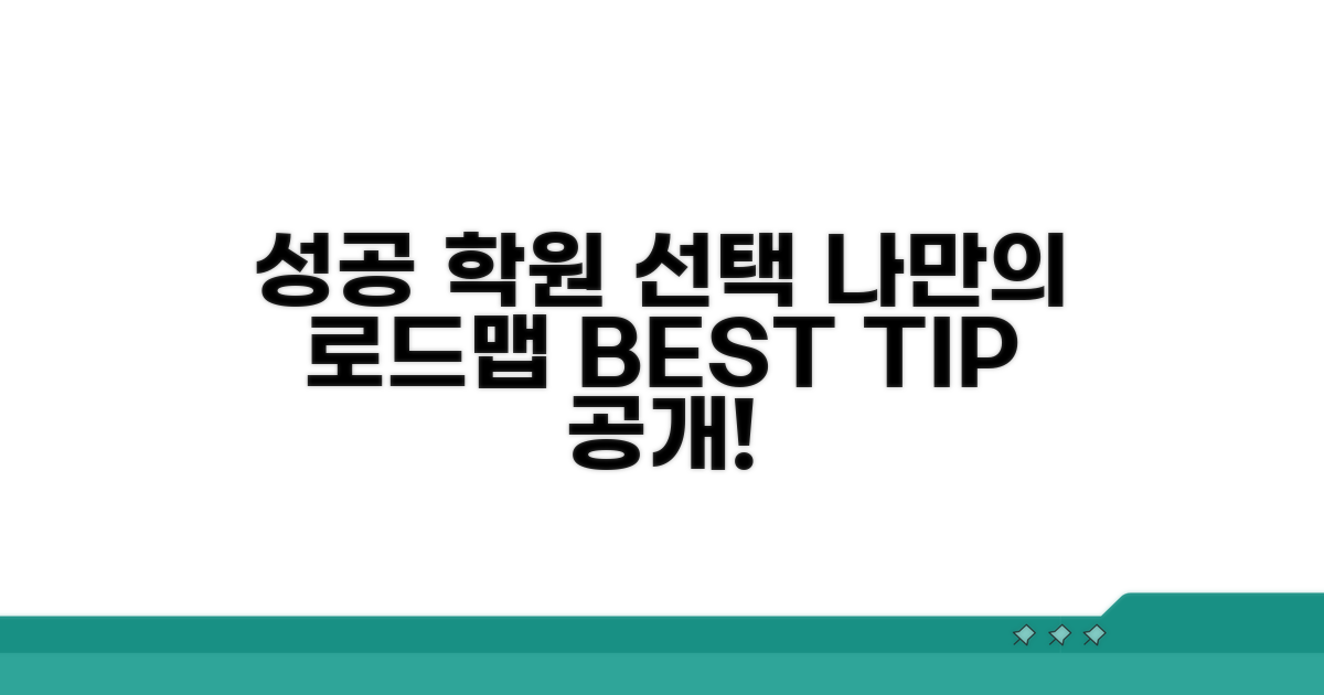 성공적인 학원 선택 로드맵