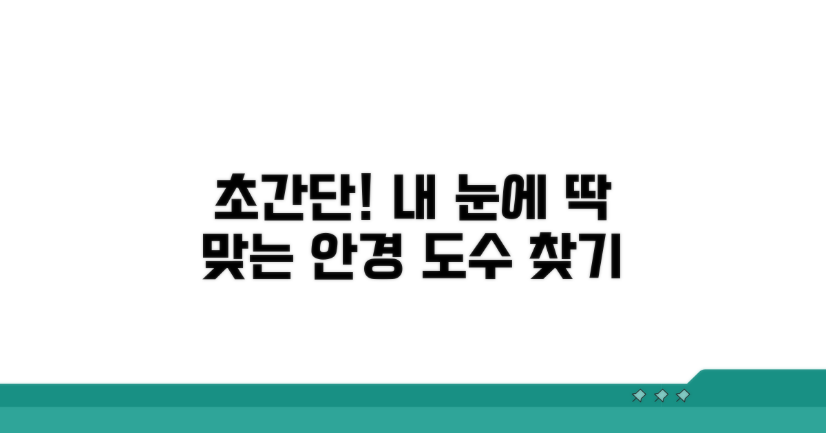 나에게 맞는 안경 도수 찾는 법