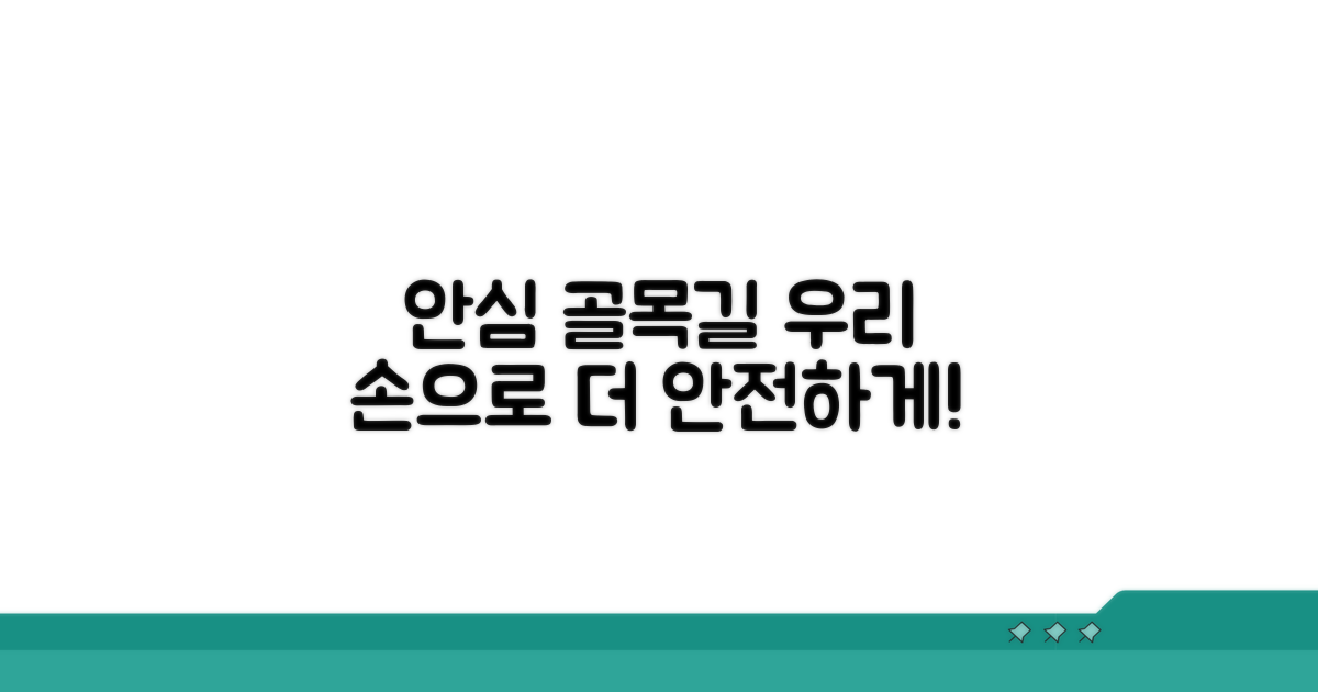 안심 골목길, 우리 손으로 만들기
