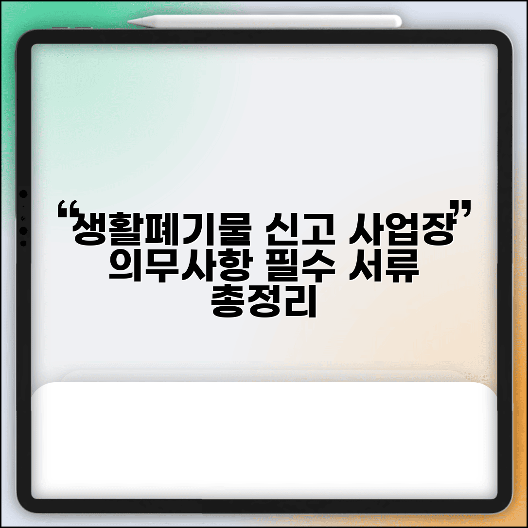 생활폐기물 배출실적 신고 기간과 방법 | 사업장 의무 사항 정리 및 필수 서류 총정리