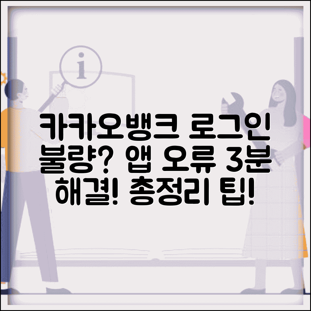카카오뱅크 로그인 안돼요 해결 | 카뱅 앱 접속 오류, 빠른 해결 방법 총정리
