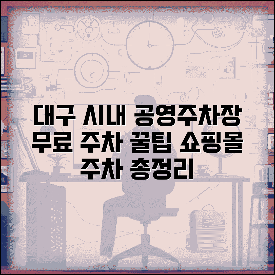 대구 시내 중심가 무료 주차장 | 공영주차장, 백화점 쇼핑몰 주차 정보 총정리