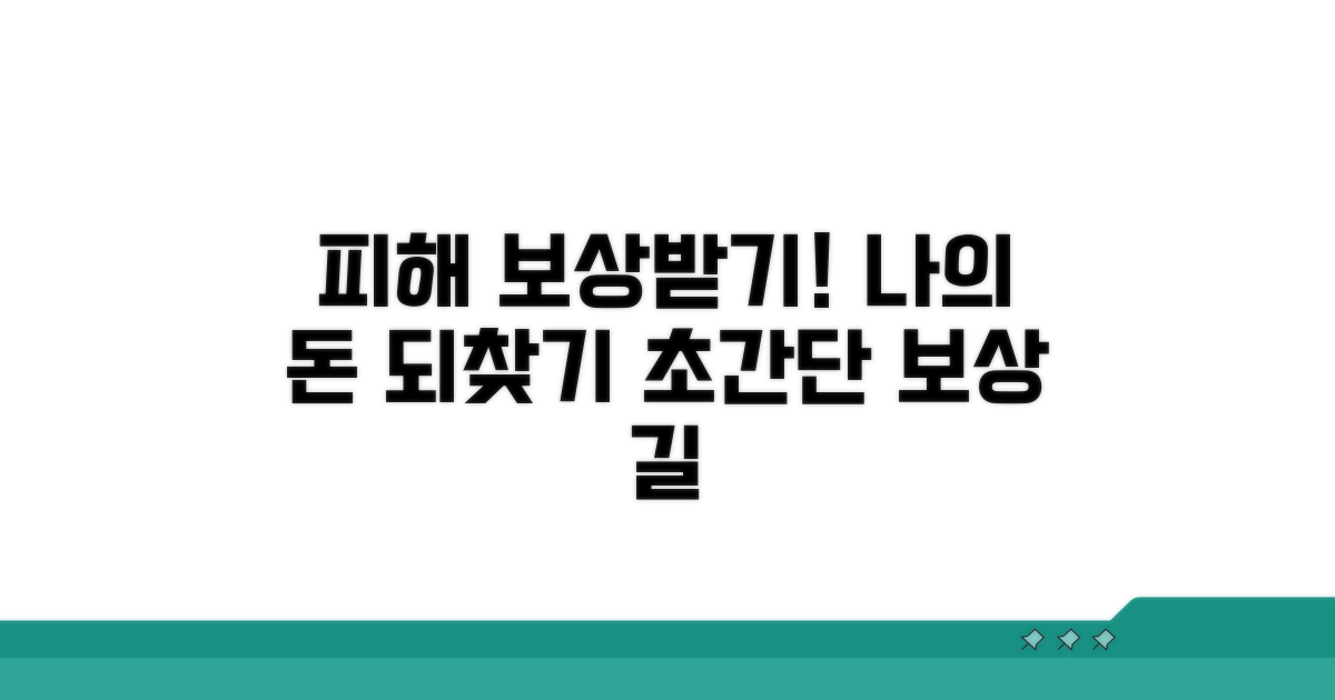 나의 피해액 보상받는 길