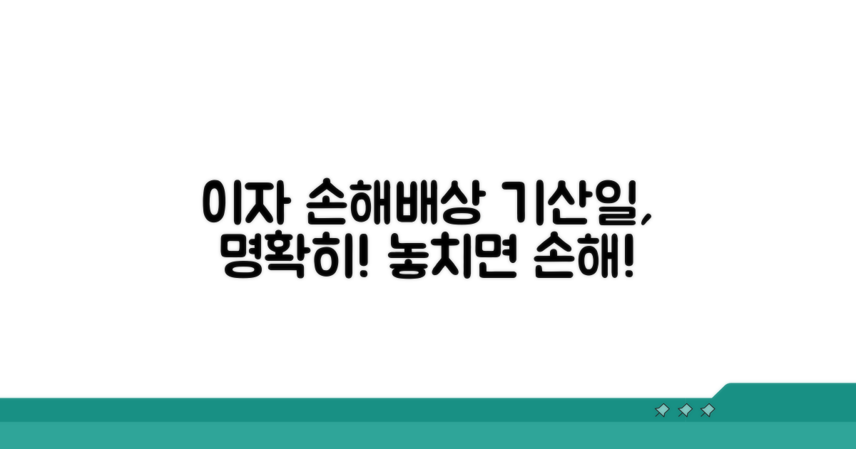이자 손해배상 기산일 기준 명확히
